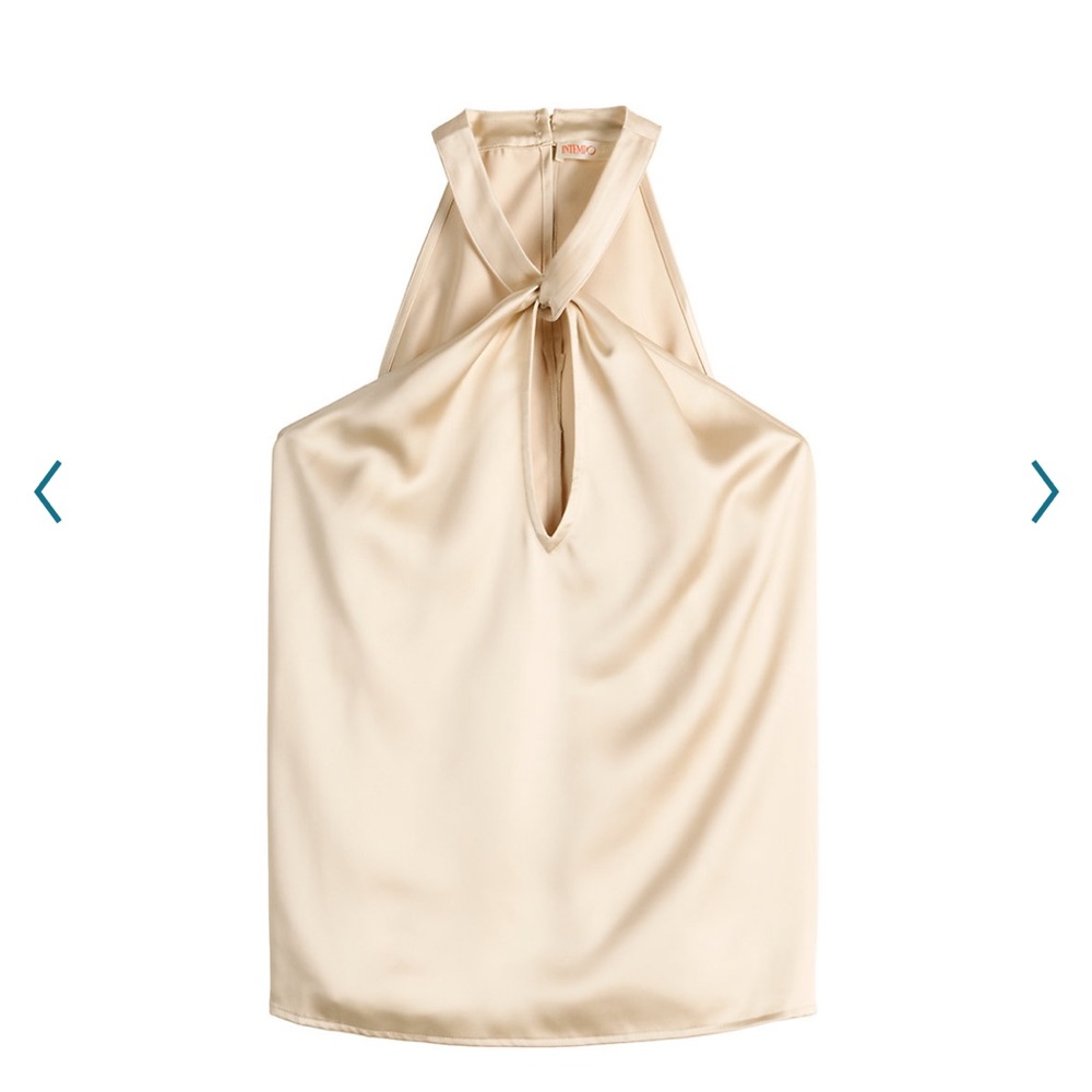 - Women’s satin halter top